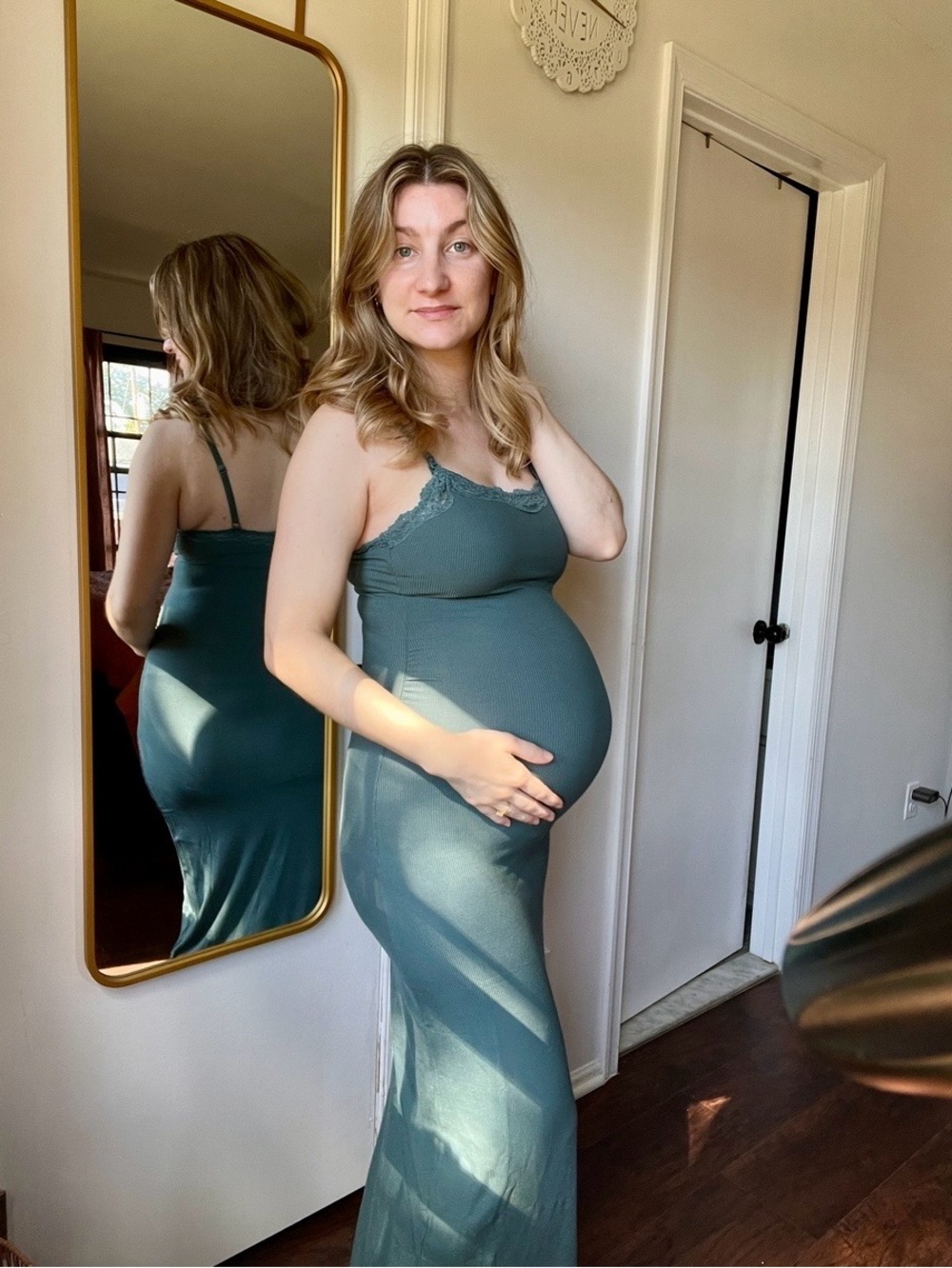 Momanda Lace Maternity Maxi Dress